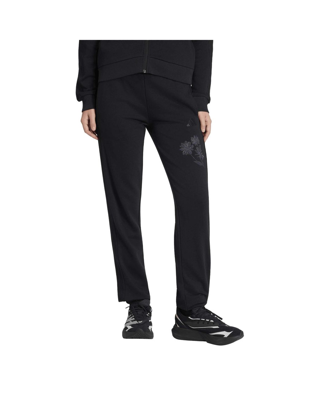 Adidas Black Closed Hem Fleece Joggers