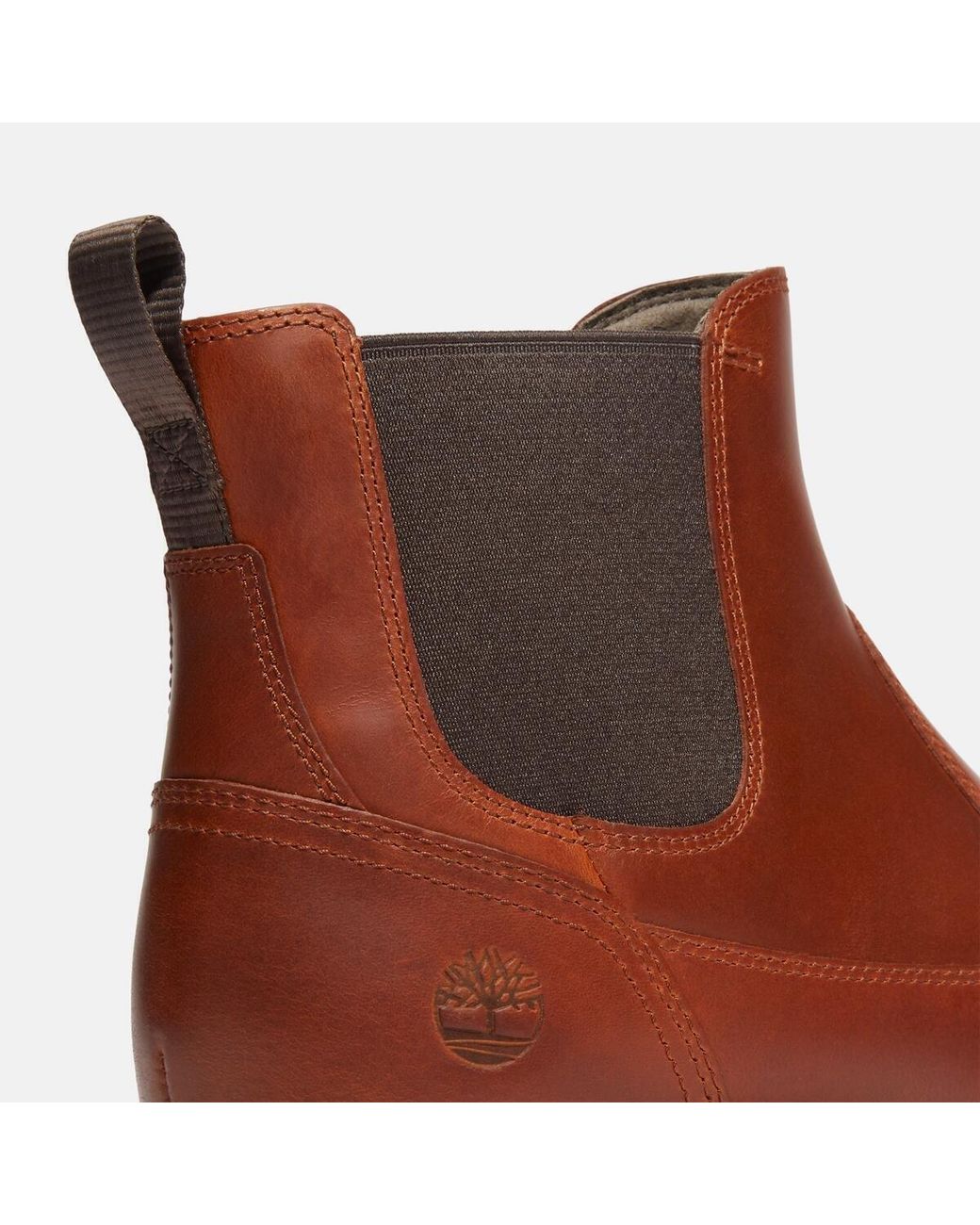 Timberland Brown Britton Road Elastic Side Panel Chelsea Boots for men