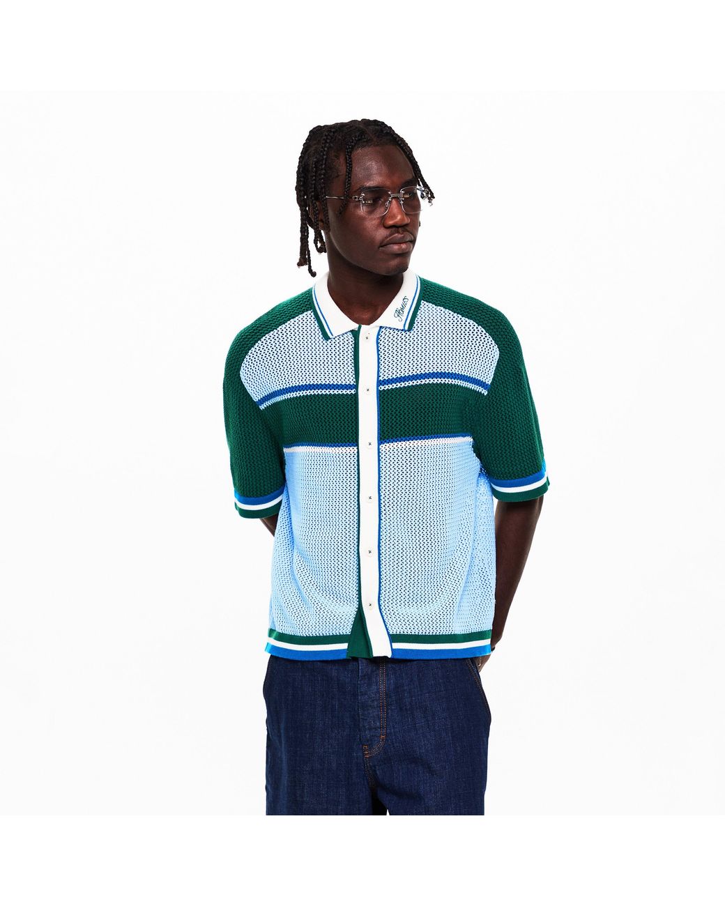 Homies Marbella Blue Homies Polo Knit for men