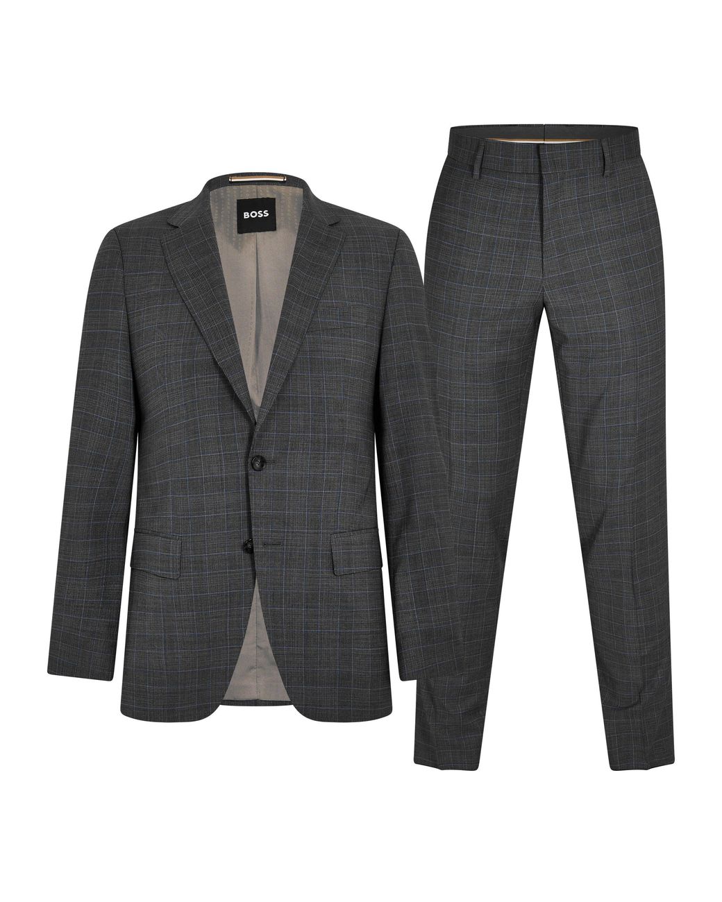Boss Gray Hugo 2 Piece Suit for men