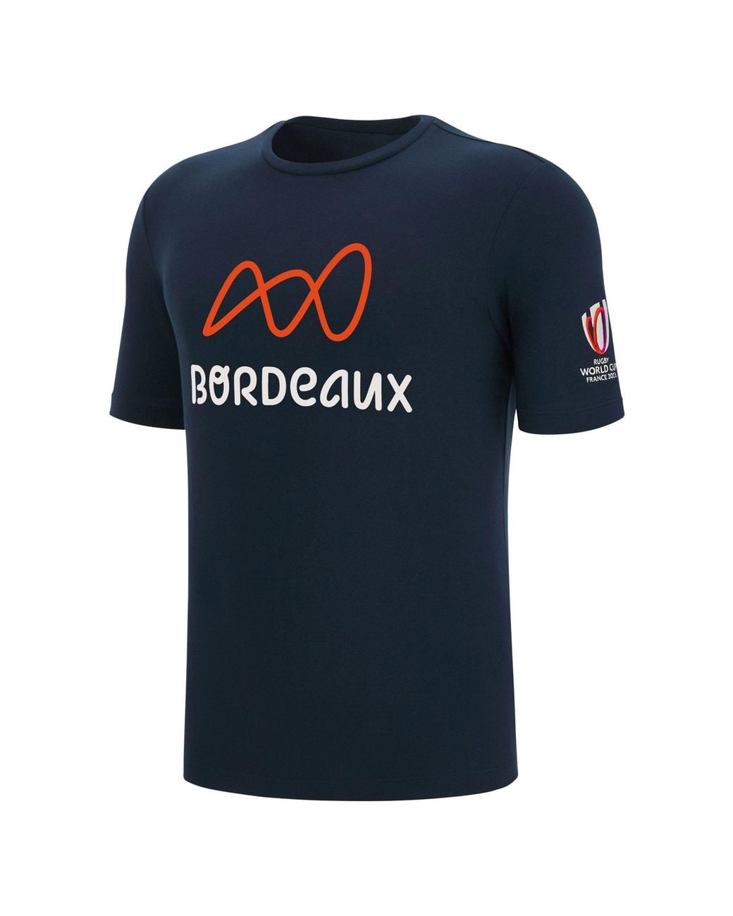 MACRON Blue Rugby World Cup Bordeaux T-Shirt 2022/2023 for men