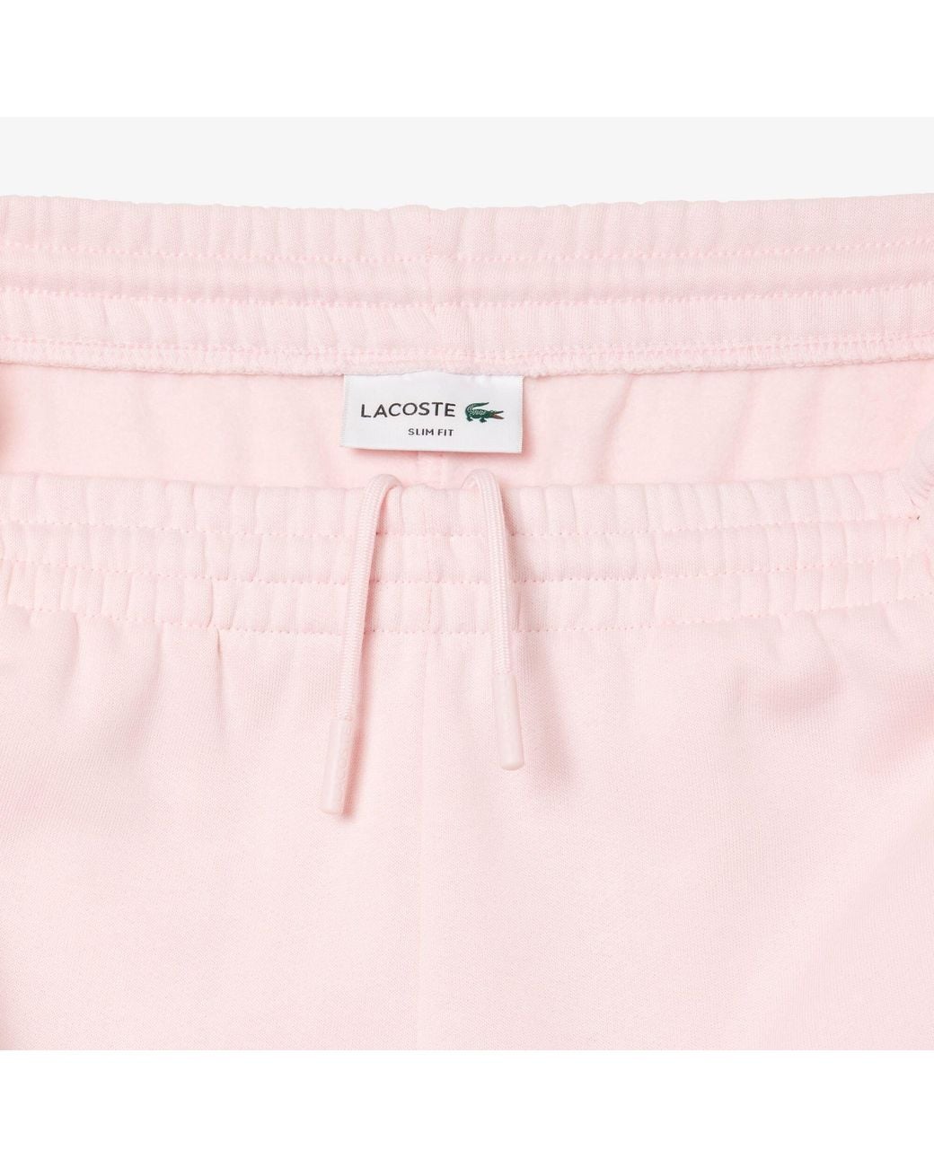 Lacoste Pink Fleece Tracksuit Bottoms for men