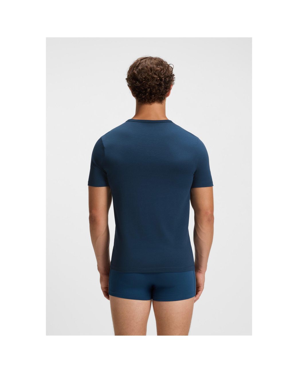 Boss Blue Bodywear 3 Pack Premium Cotton T-Shirts for men