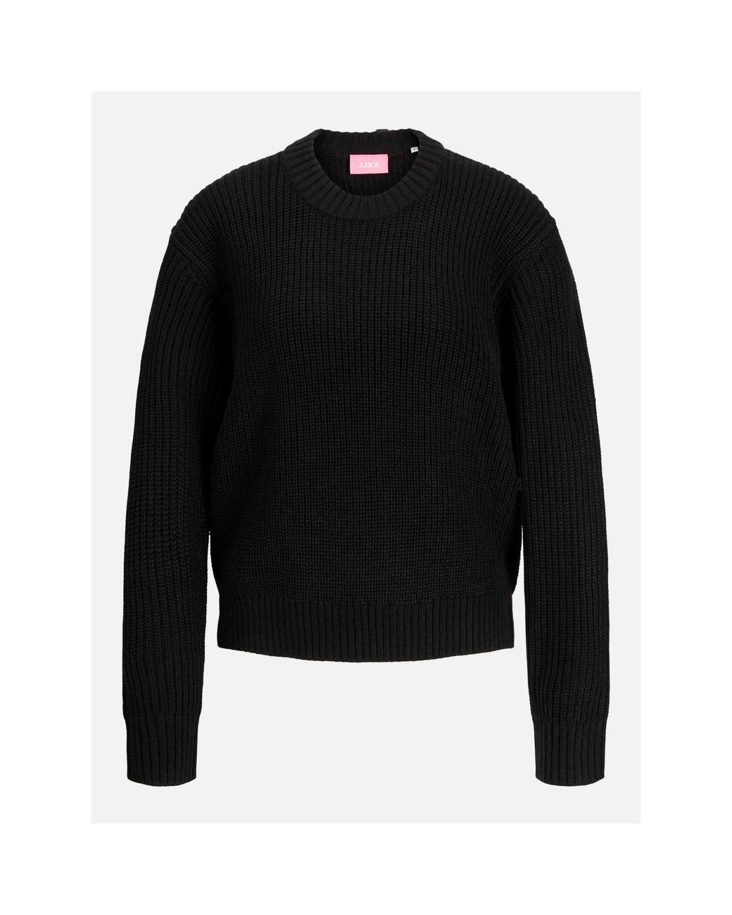 JJXX Black Global Knitted Crew Neck Jumper