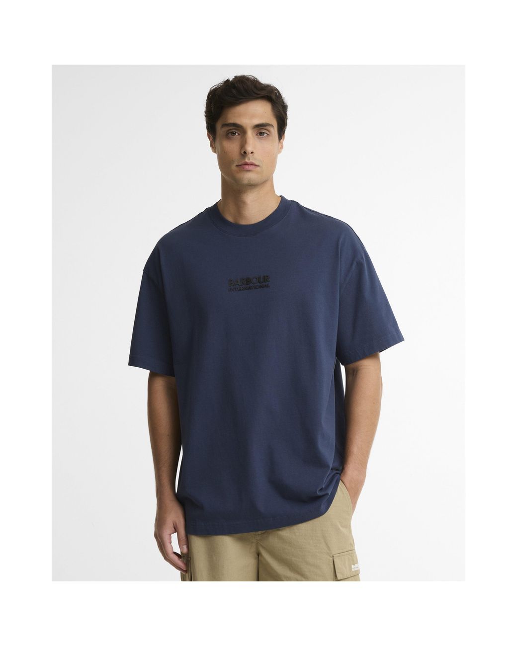 Barbour Blue Collins T-Shirt for men