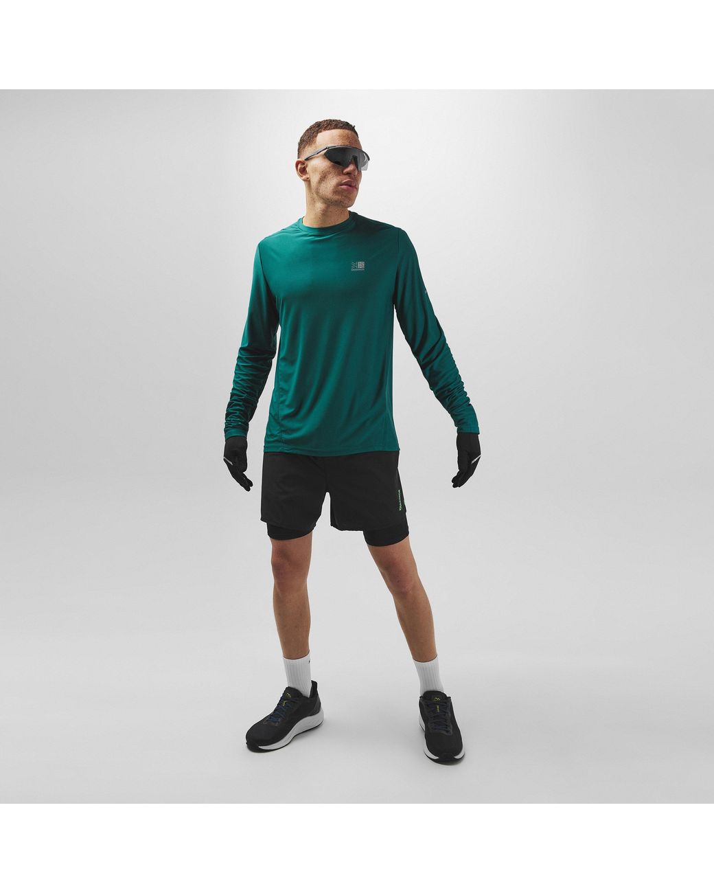 Karrimor Green Long Sleeve Run T Shirt for men