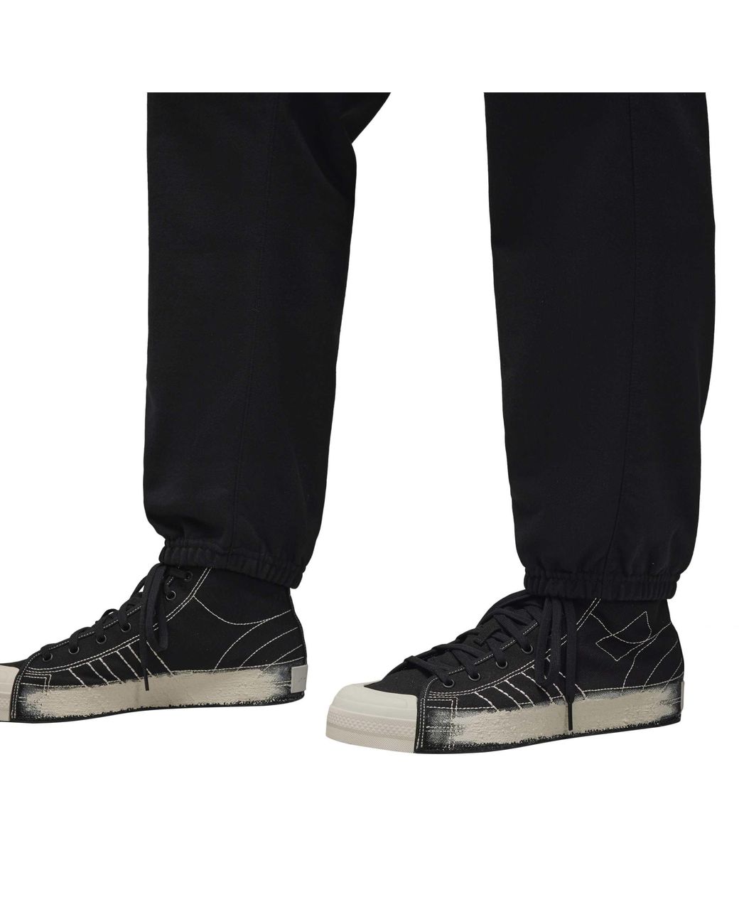 Y-3 Black French Terry Track Pants for men
