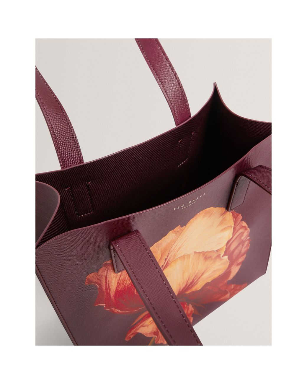 Ted Baker Pink Floral Graphic Small Icon Tote Bag