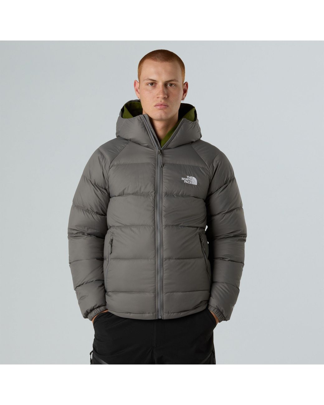 The North Face Gray Hydrenalite Down Short Puffer Jacket for men