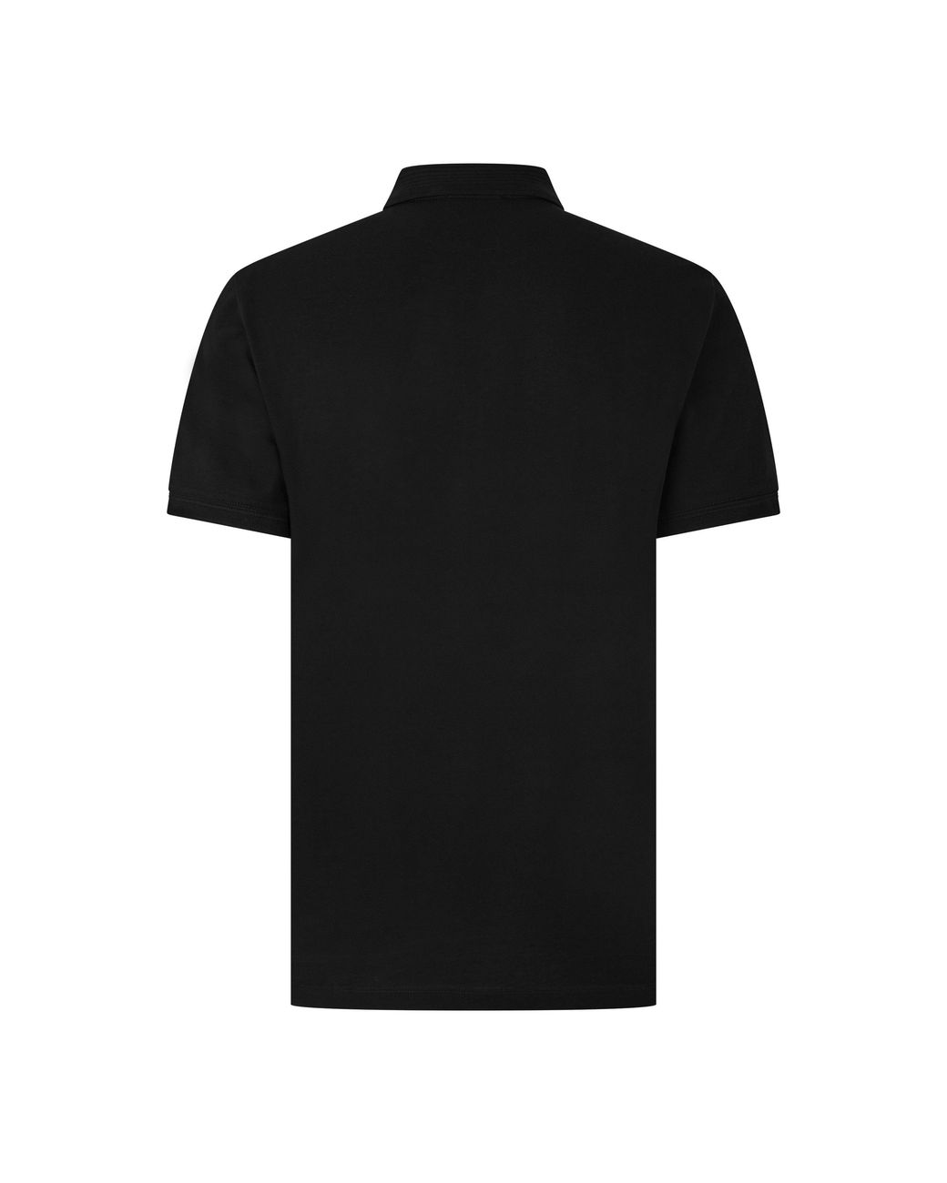 Emporio Armani Black Cotton Short-Sleeve Polo Shirt for men