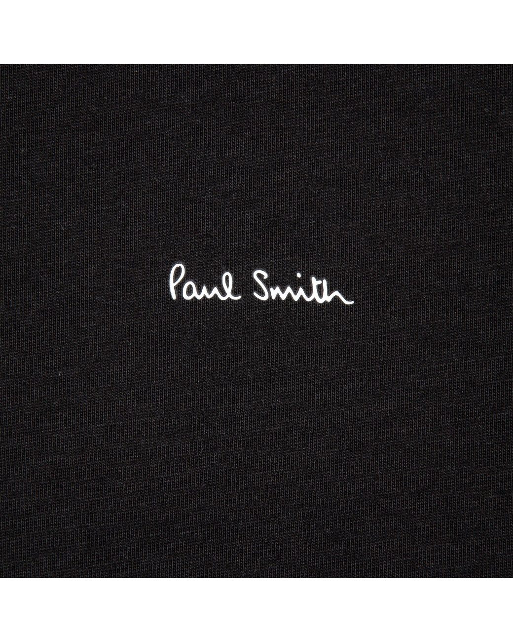 Paul Smith Black Chest Logo T Shirt for men