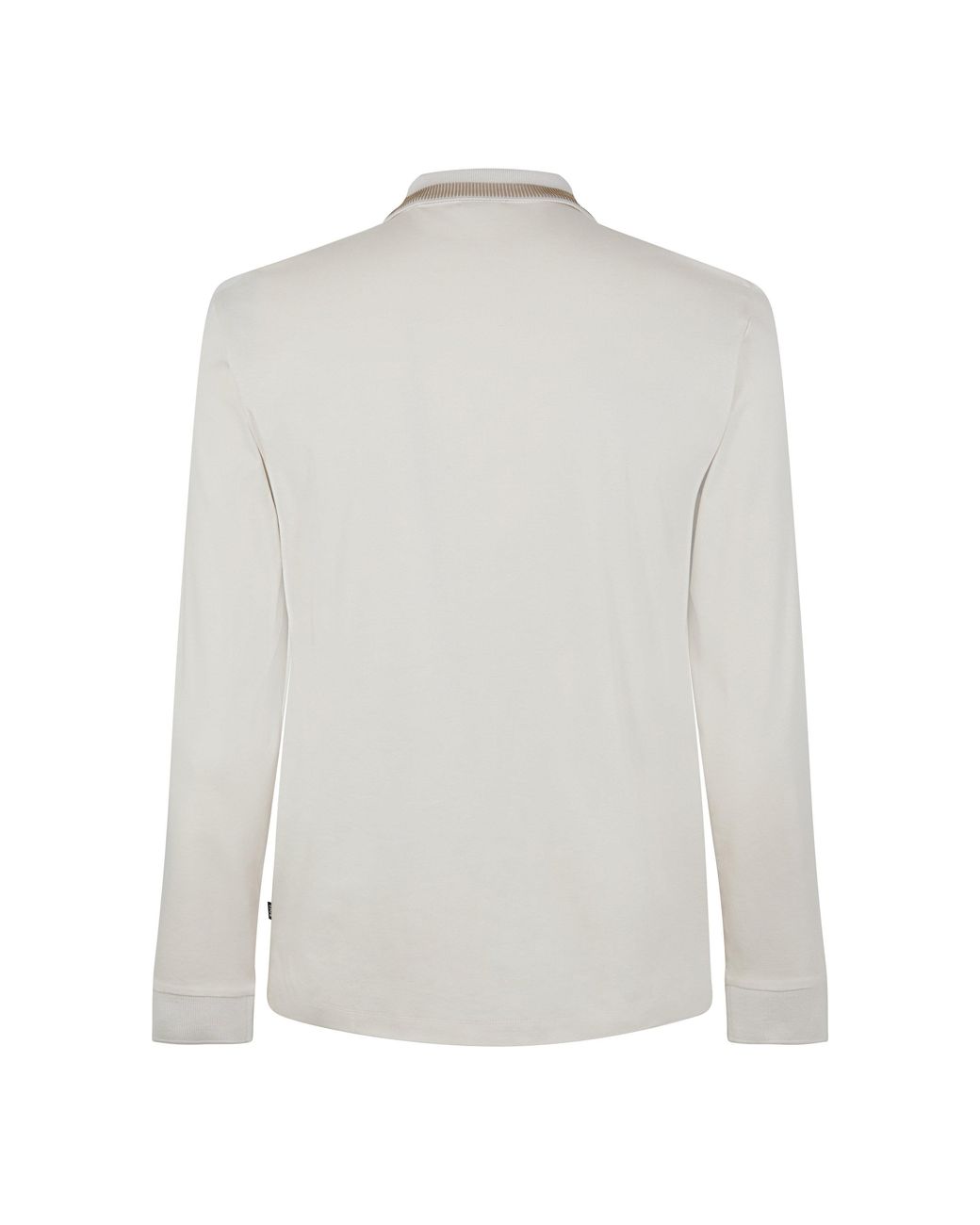 Boss White H-Pleins 199 Long Sleeve Polo Shirt for men