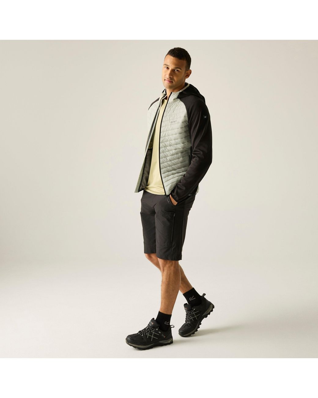 Regatta Green Andreson Hybrid Water-Repellent Jacket for men