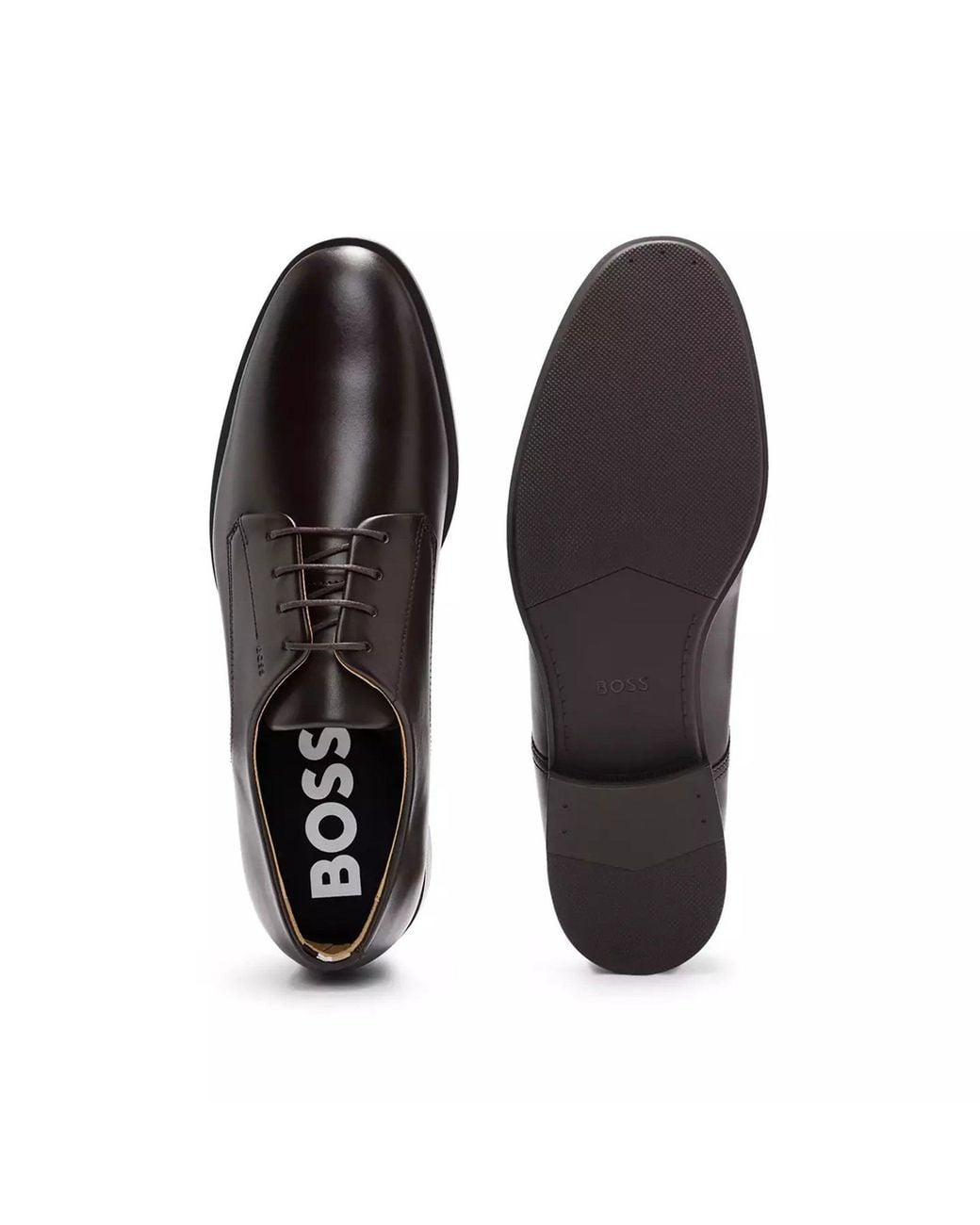 Boss Brown Colby Derby Premium Leather Shoes for men
