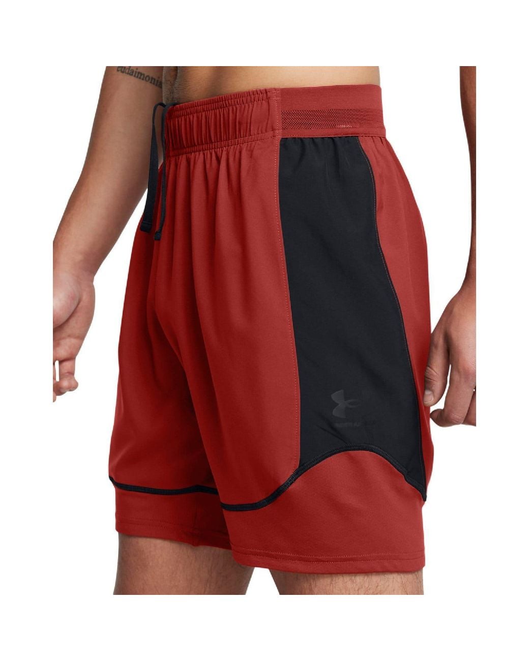 Under Armour Red Challenger Pro Training Shorts for men