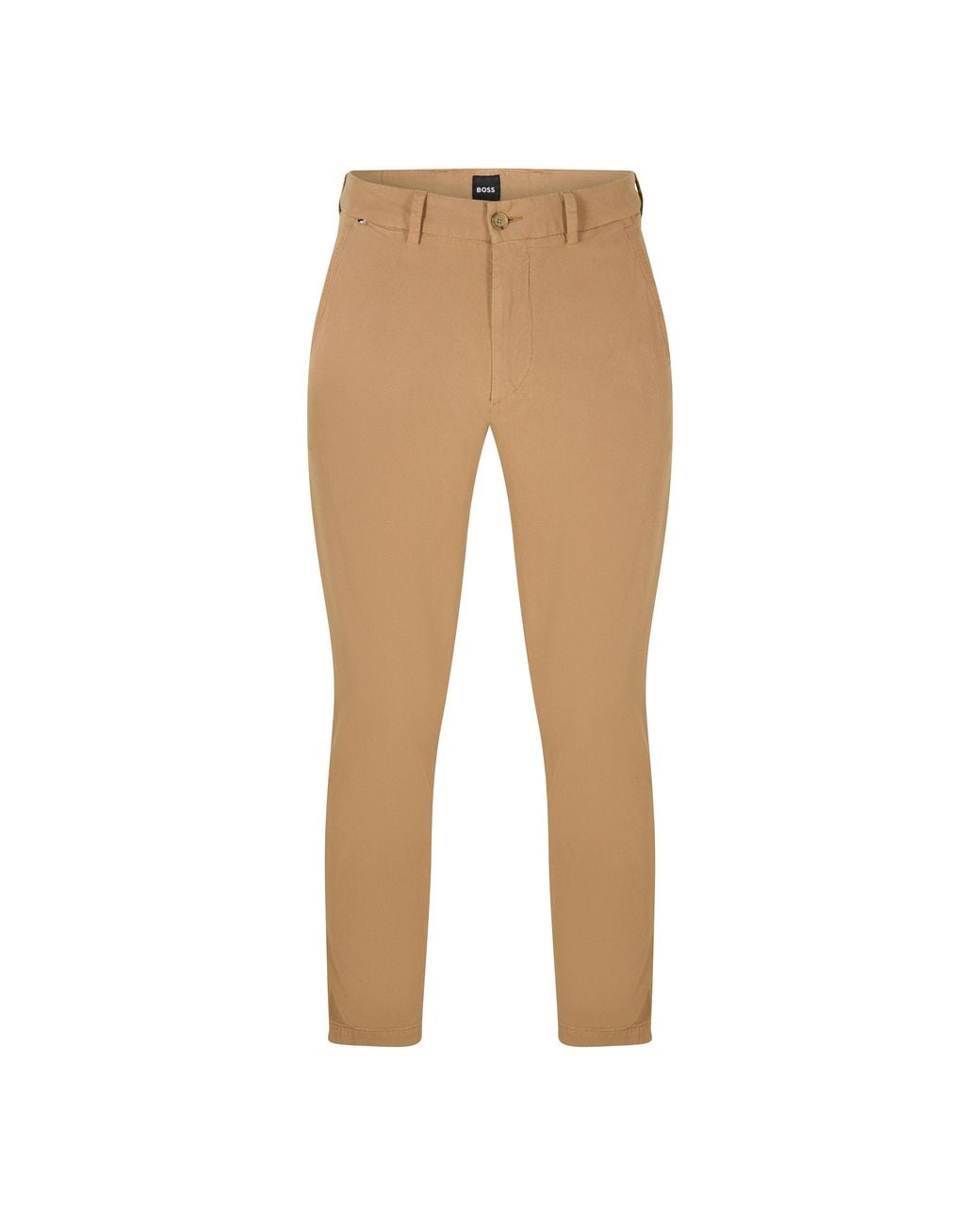 Boss Natural Kaiton Straight Leg Trousers for men