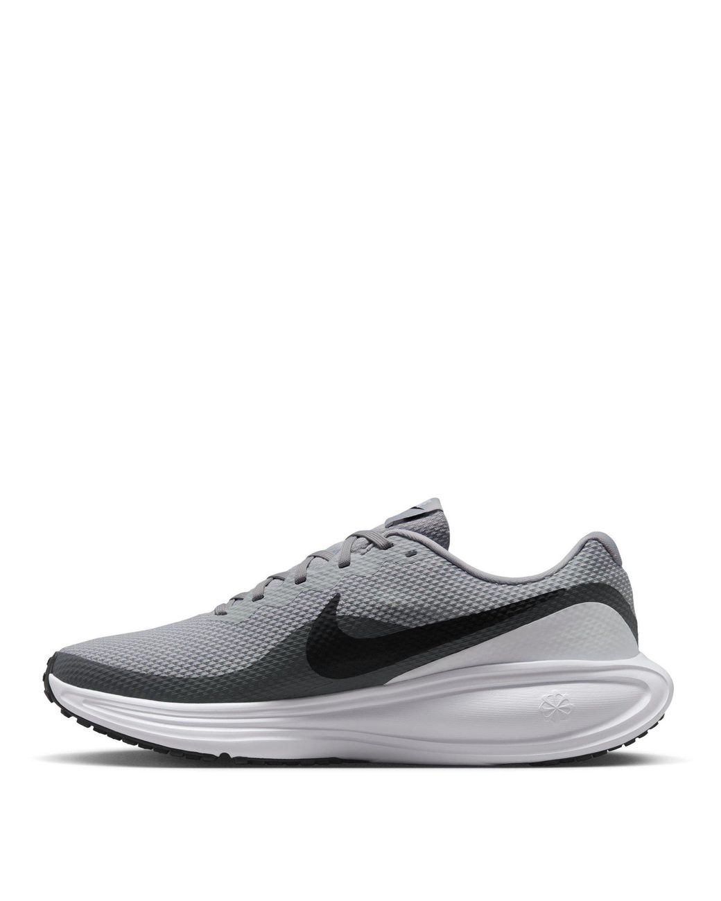 Nike Gray Revolution 8 Road Running Shoes for men