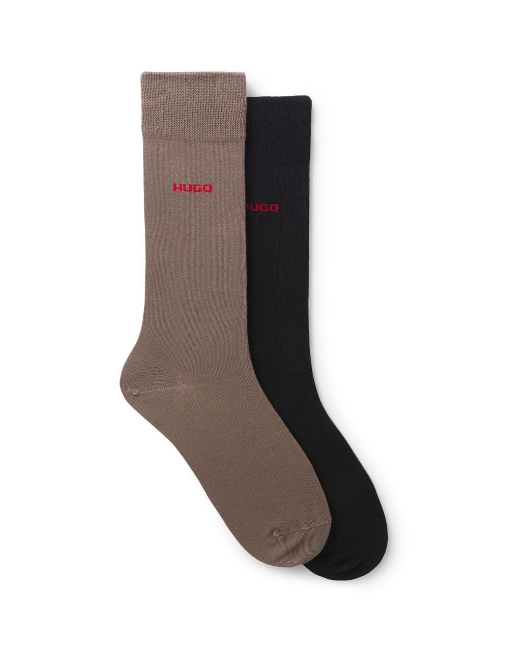 HUGO Brown Crw Sock 2Pk Sn64 for men