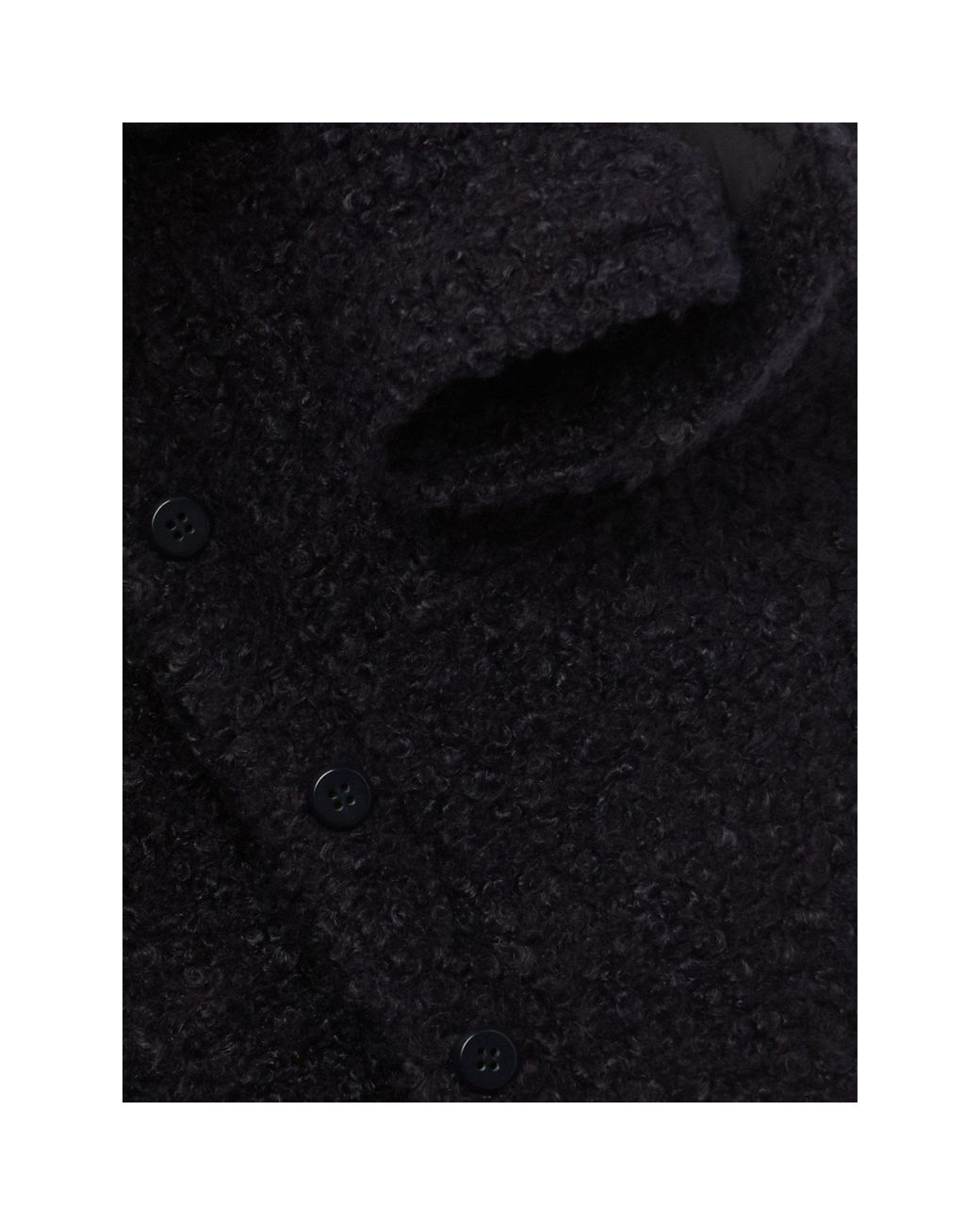 Phase Eight Black Blake Boxy Borg Teddy Texture Jacket