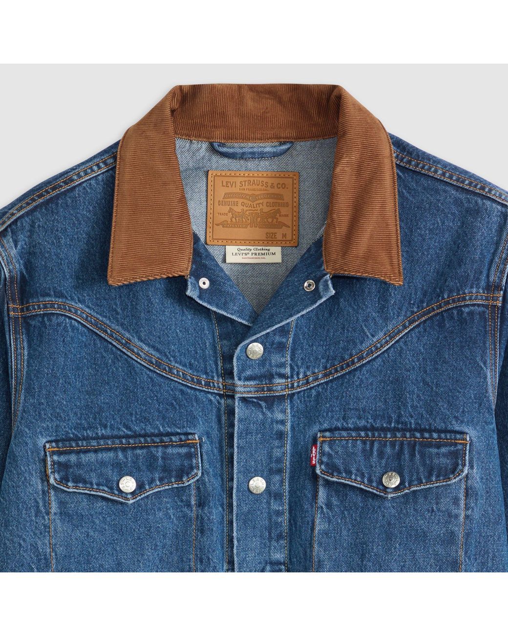 Levi's Blue Western Shorthorn Denim Jacket for men