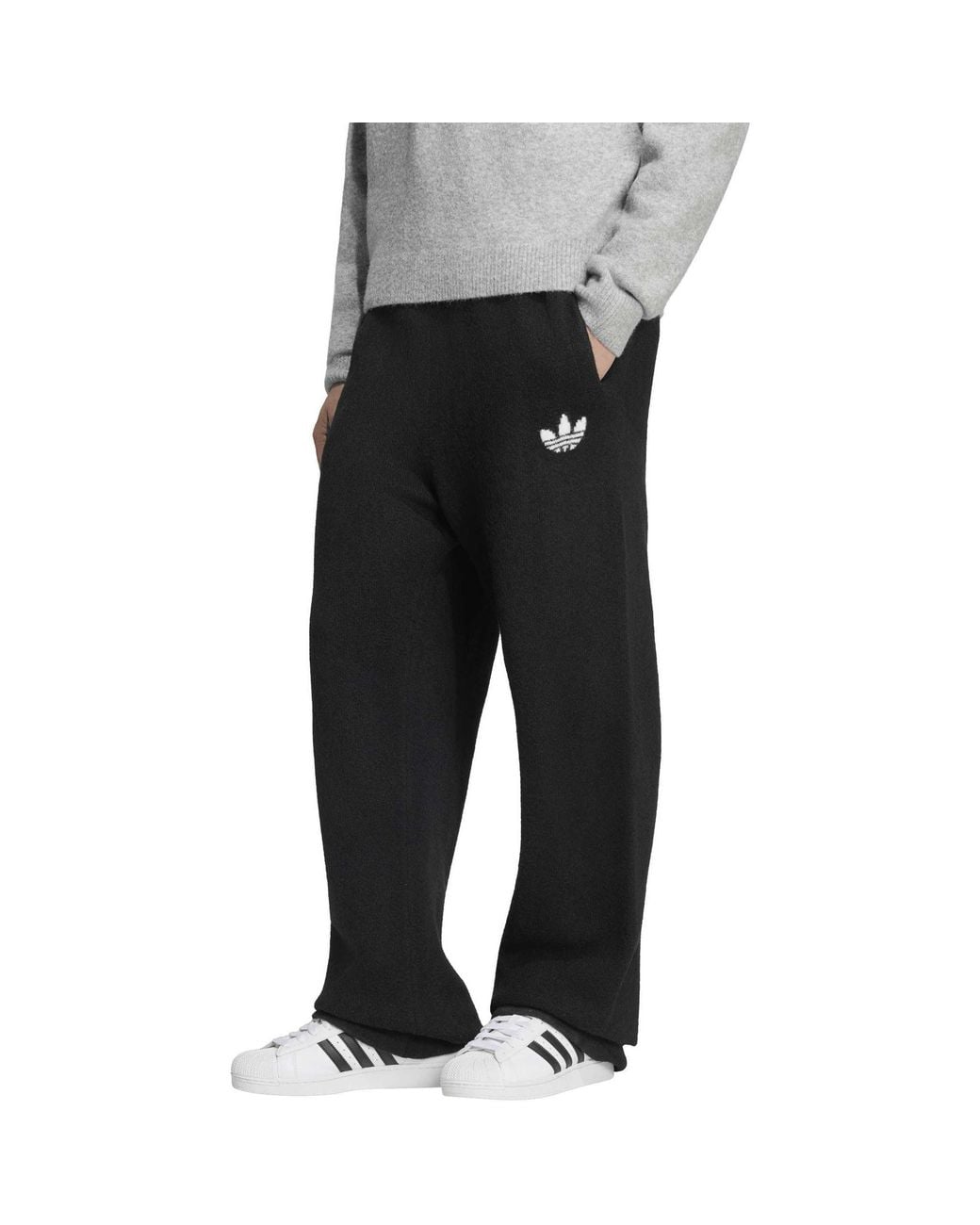 Adidas Originals Black Og Knitted Trousers for men
