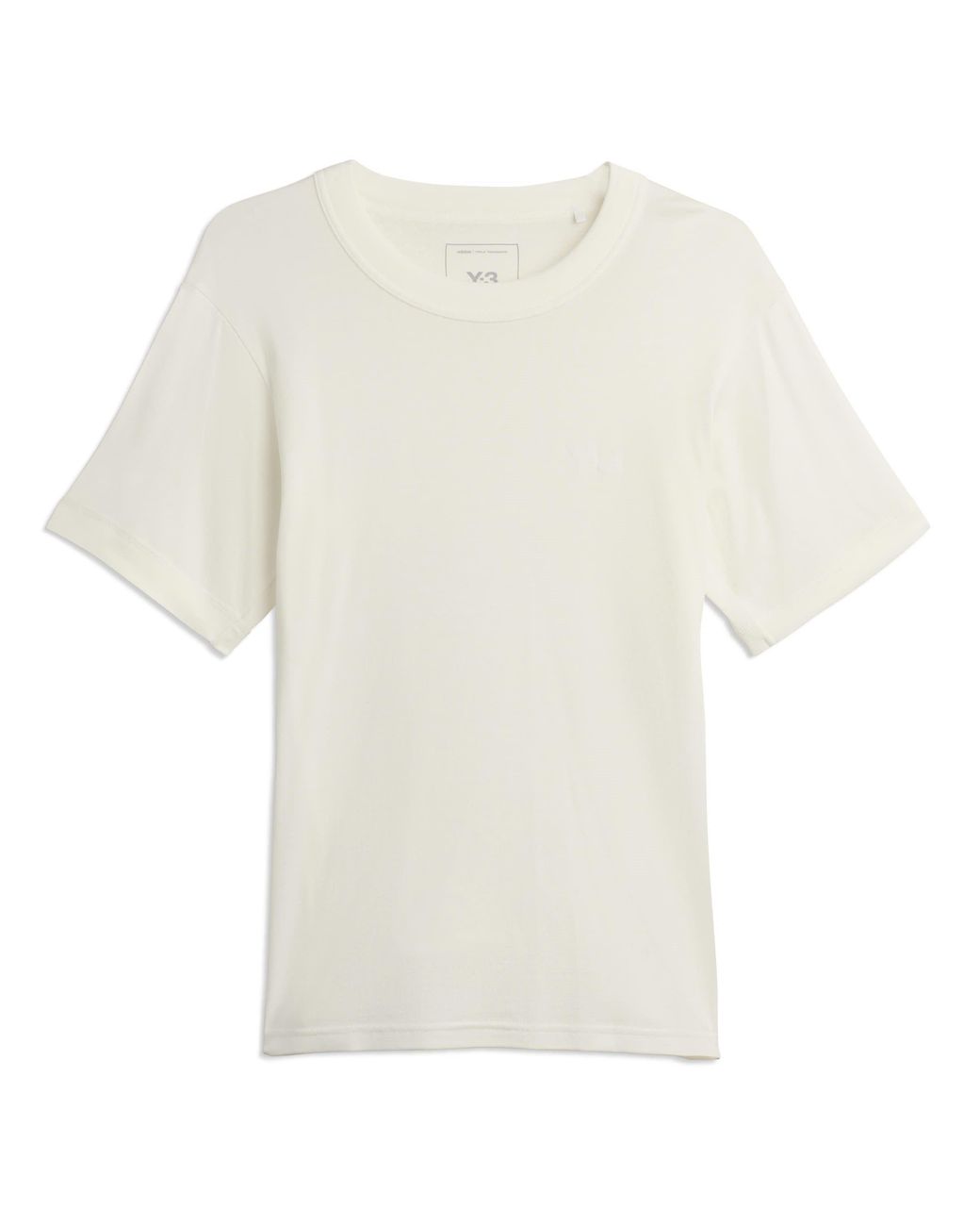 Y-3 White Slim Short Sleeve T-Shirt for men