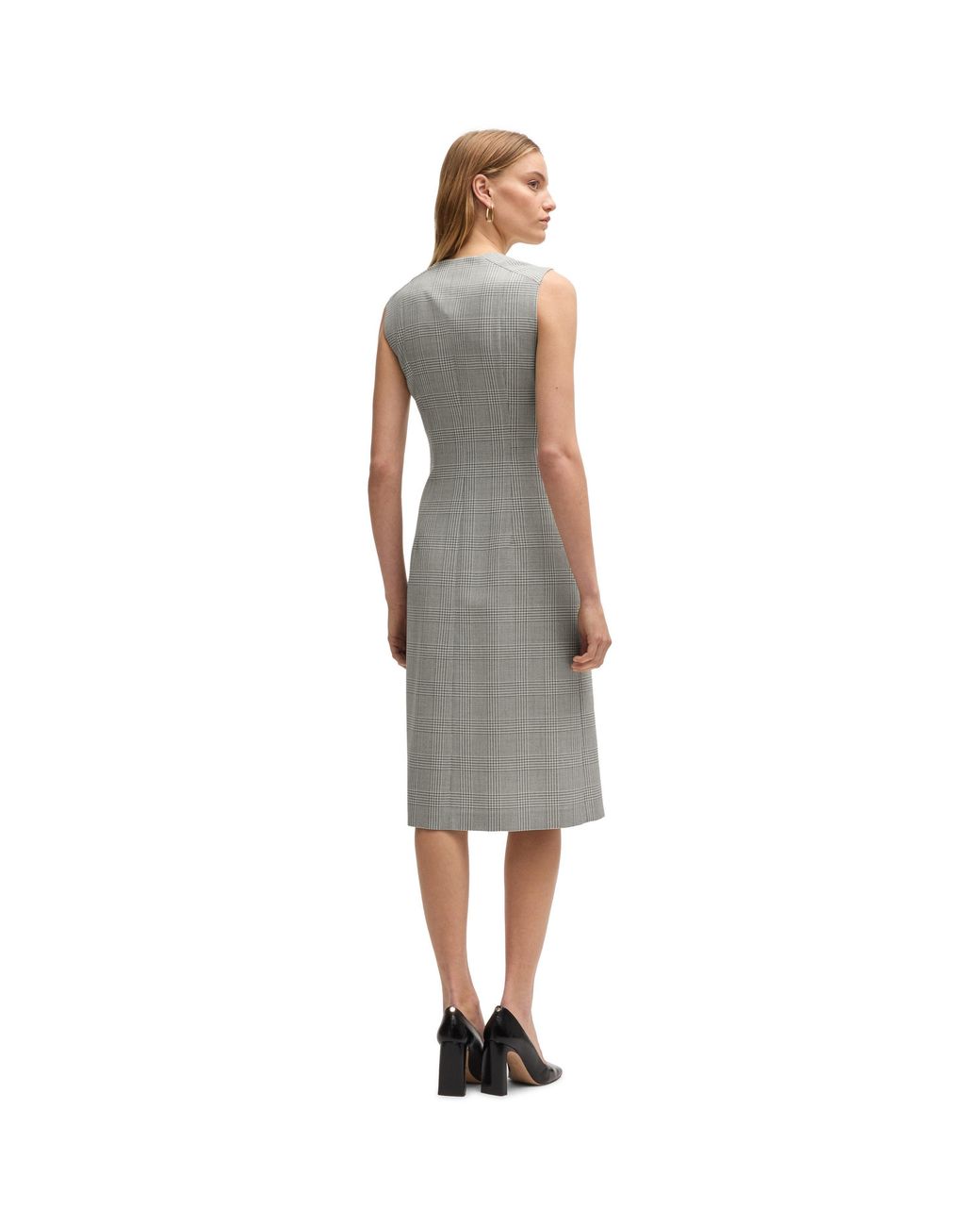 Boss Gray Dimala T-Shirt Dresses