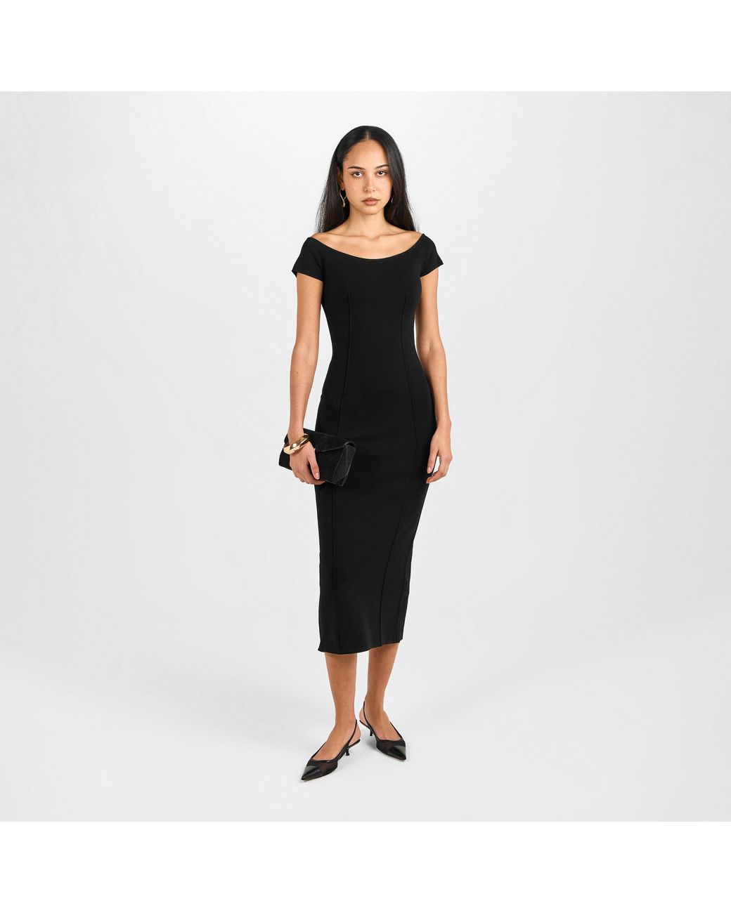 Joseph Black Foin Bodycon Dress