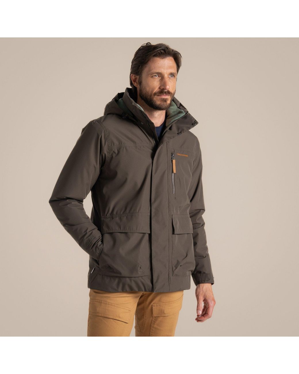 Craghoppers Brown National Trust Padley Jacket for men