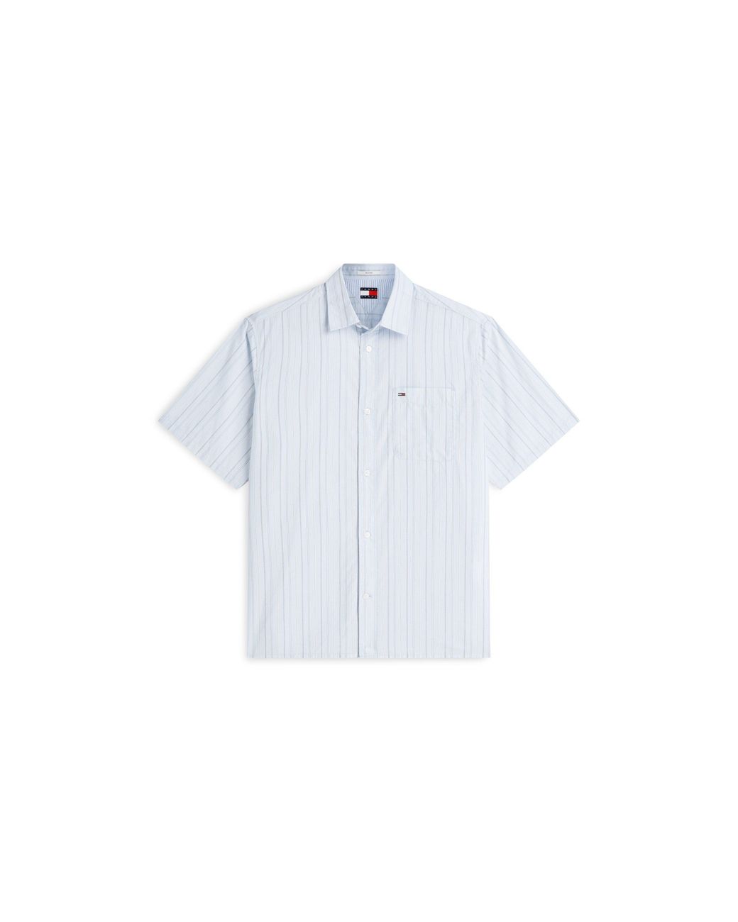 Tommy Hilfiger Blue Patterned Short Sleeve Shirt for men