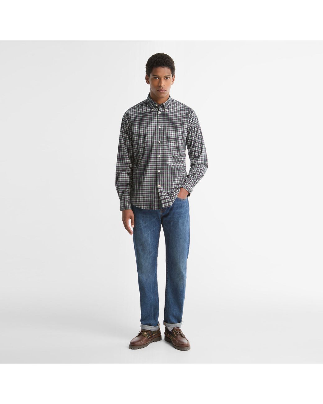 Barbour Gray Lomond Tailored Fit Shirt for men