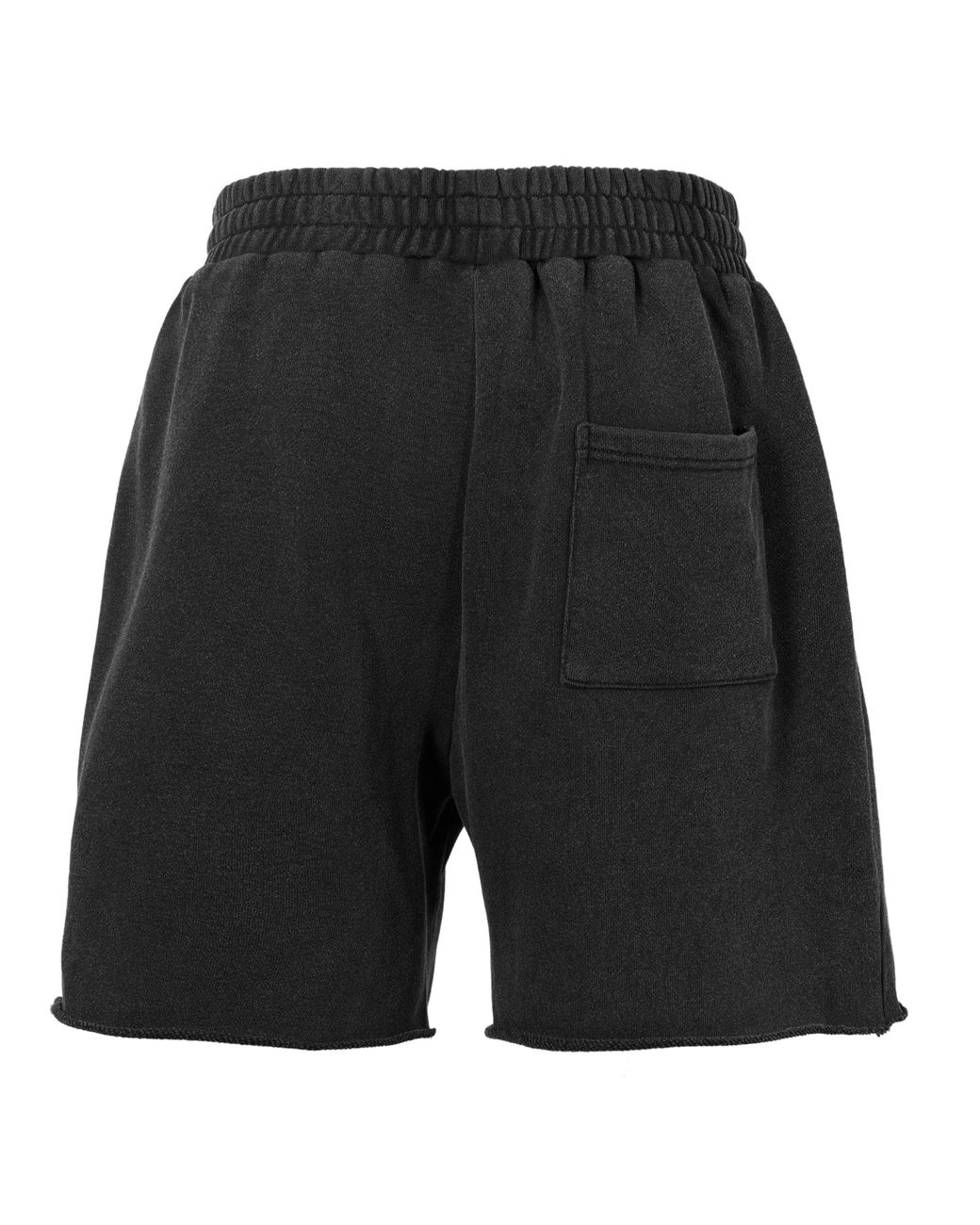 God Made Orange Fleece Jogger Shorts for men