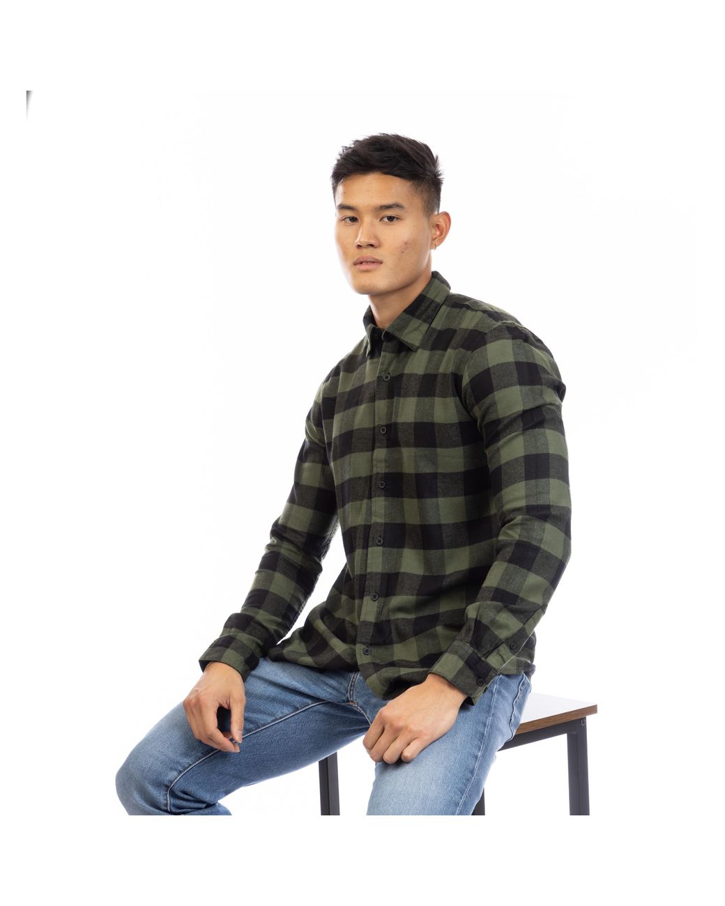 Peter Werth Black Brodie Long Sleeve Shirt for men