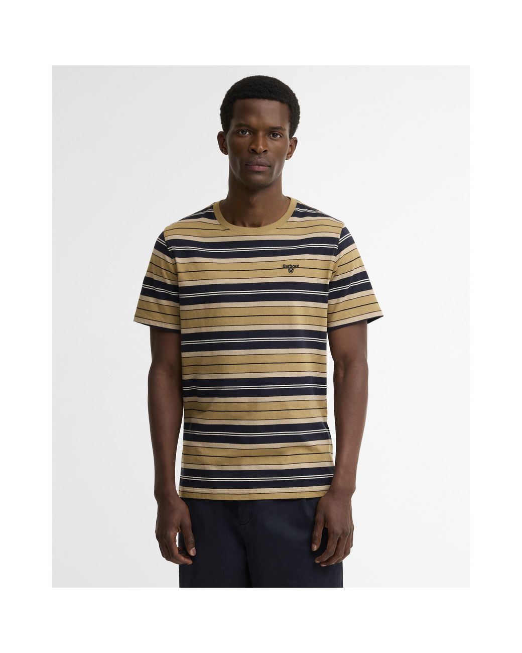 Barbour Multicolor Tartham Modern Heritage Cotton Short-Sleeve T-Shirt for men