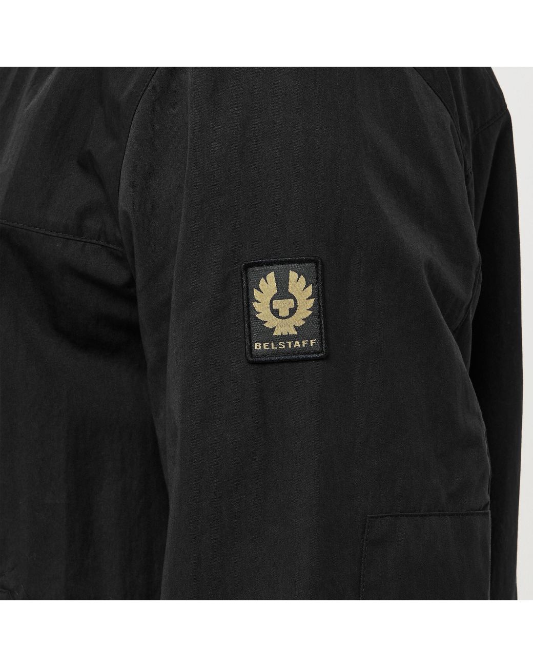 Belstaff Black Water-Resistant Lightweight Rain Anorak for men