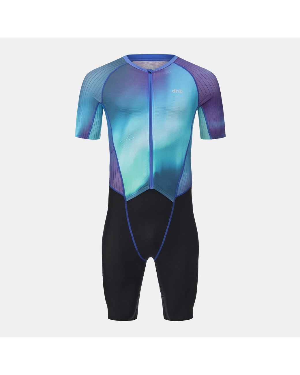 Dhb Blue One-Piece Short Sleeve Cycling Suit for men