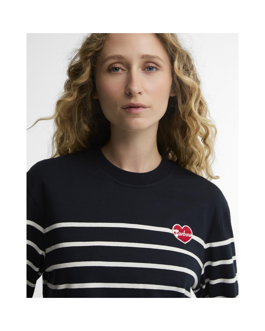 Barbour Black Harling Timeless Classics Cotton Long-Sleeve T-Shirt
