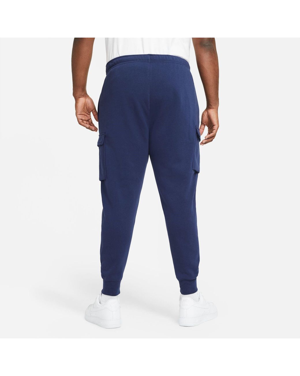 Nike Blue Sportswear Club Fleece Cargo Pants for men