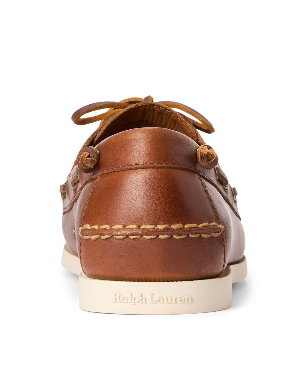 Polo Ralph Lauren Brown Merton Leather Boat Shoes for men