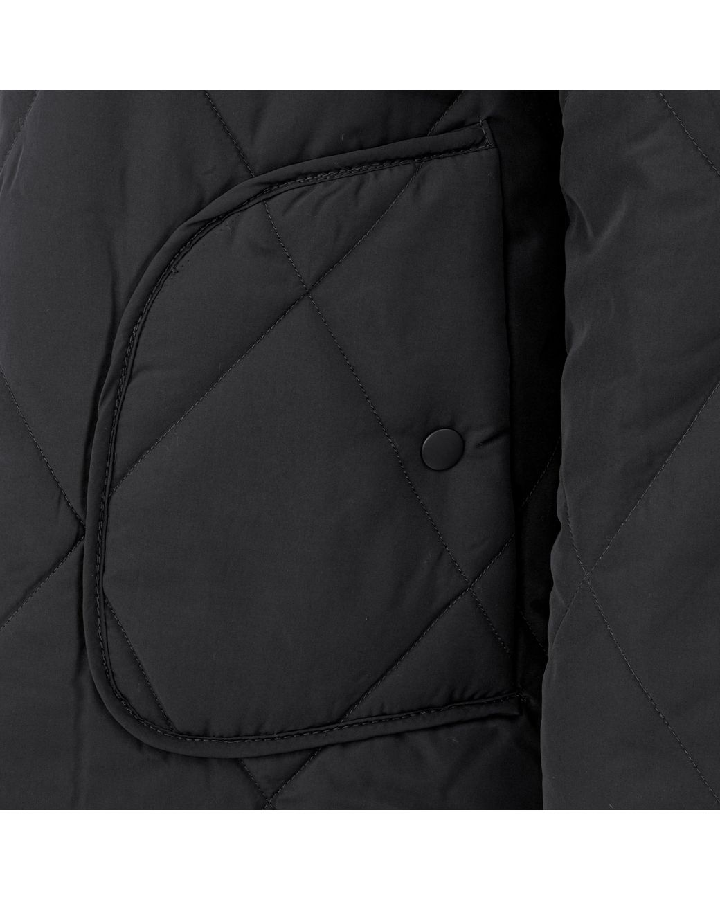 Firetrap Black Long Sleeve Hip Length Quilted Jacket