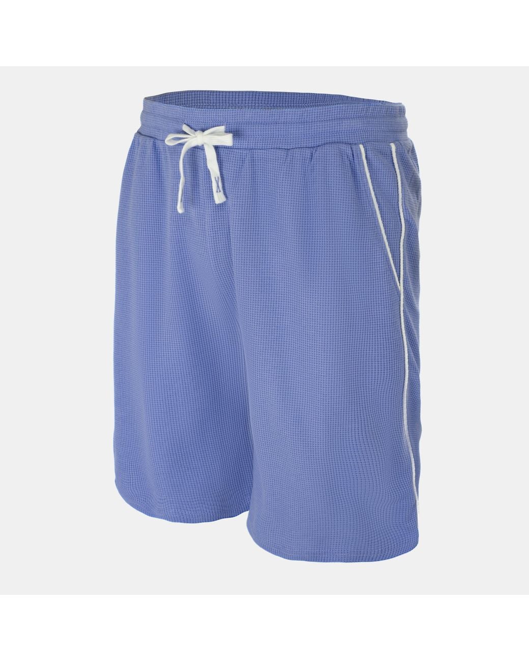 Fabric Blue Waffle Shorts for men