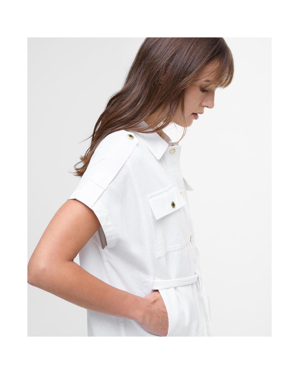 Barbour Blue Harlow Midi Dress