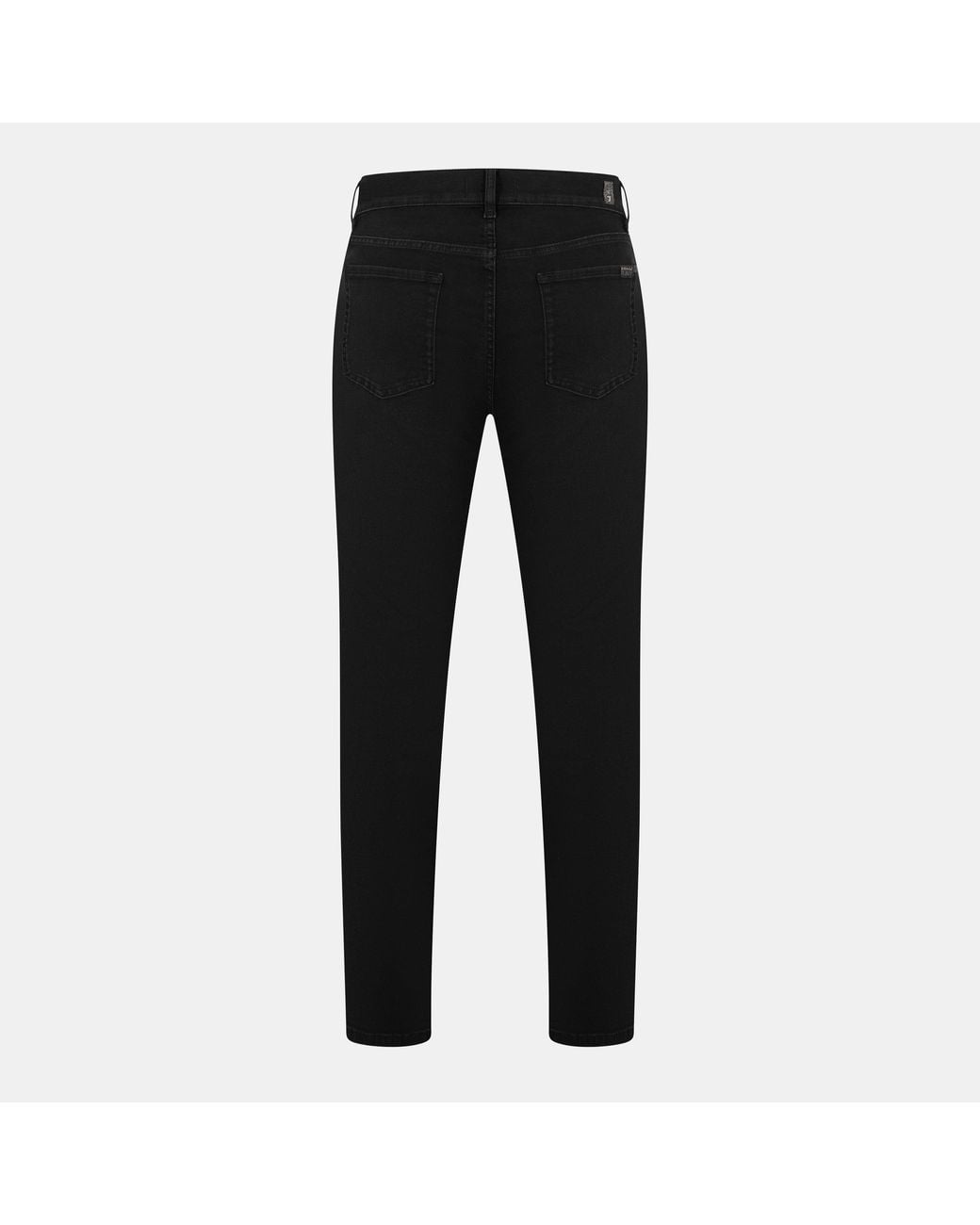 7 For All Mankind Black Slimmy Slim Fit Jeans for men