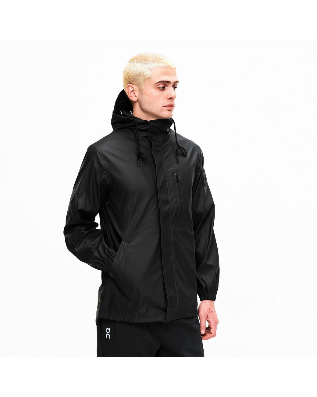 Jacket Black Elements Rain Anorak for men