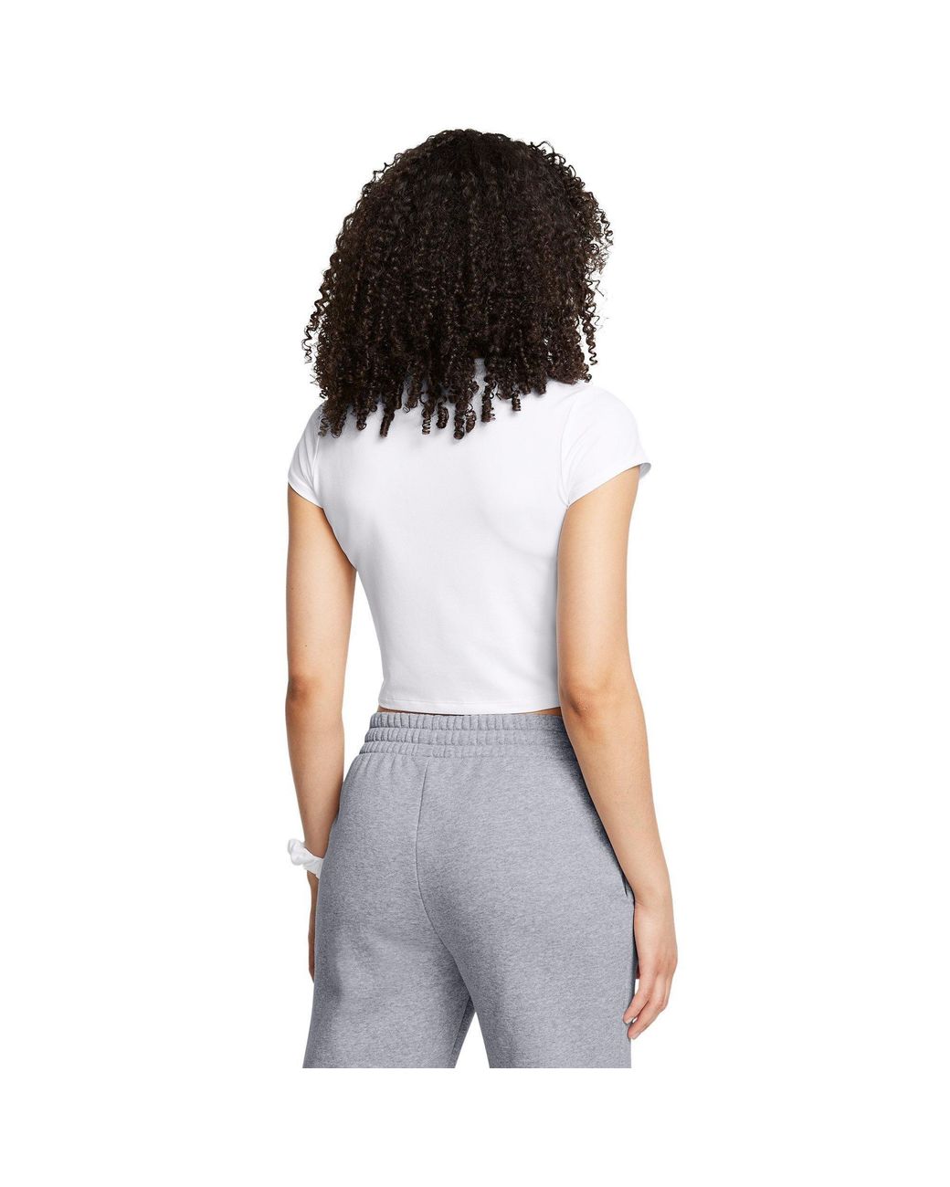 Under Armour White Short-Sleeve Performance Gym Top
