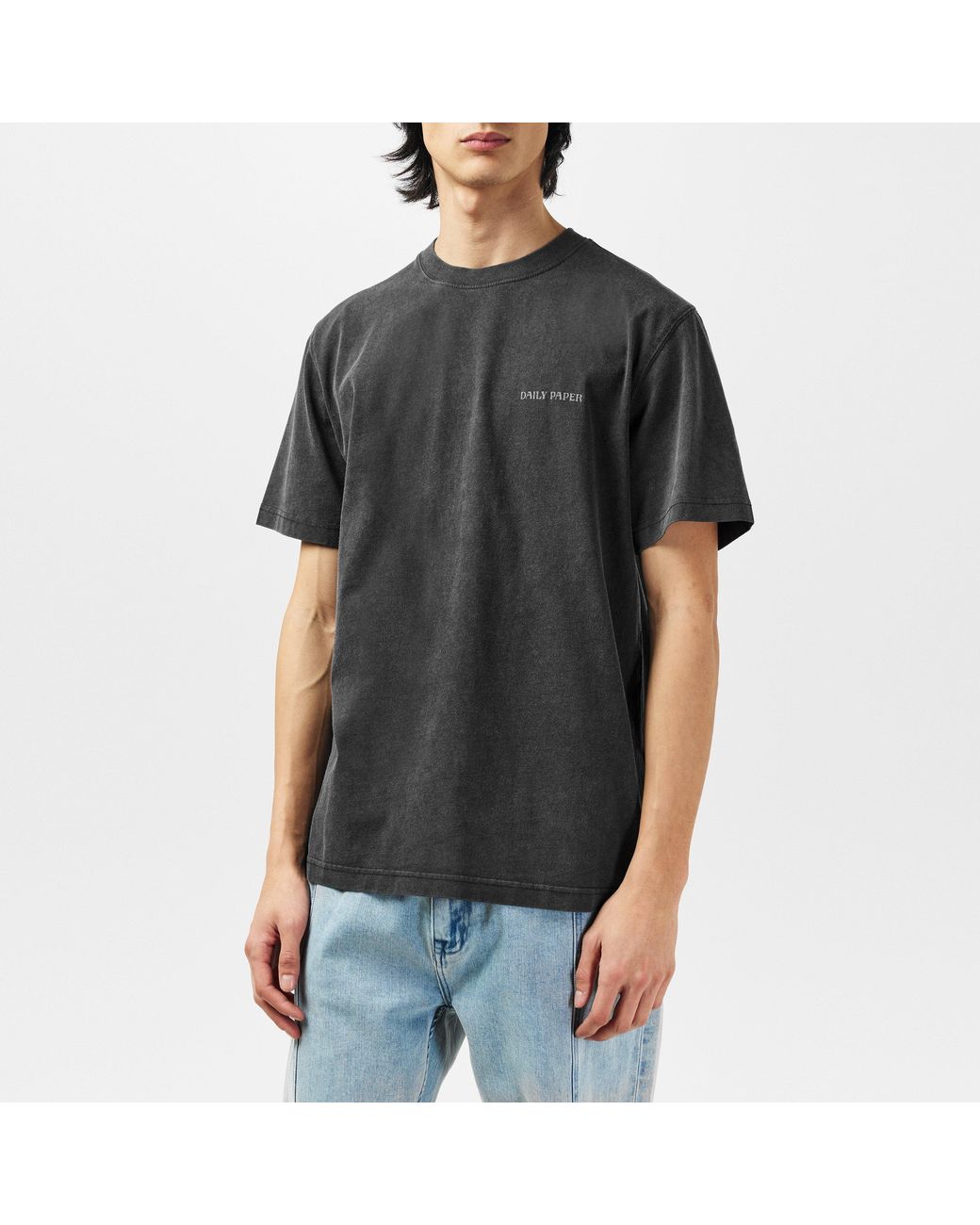 Daily Paper Black Logo Graphic T-Shirt for men