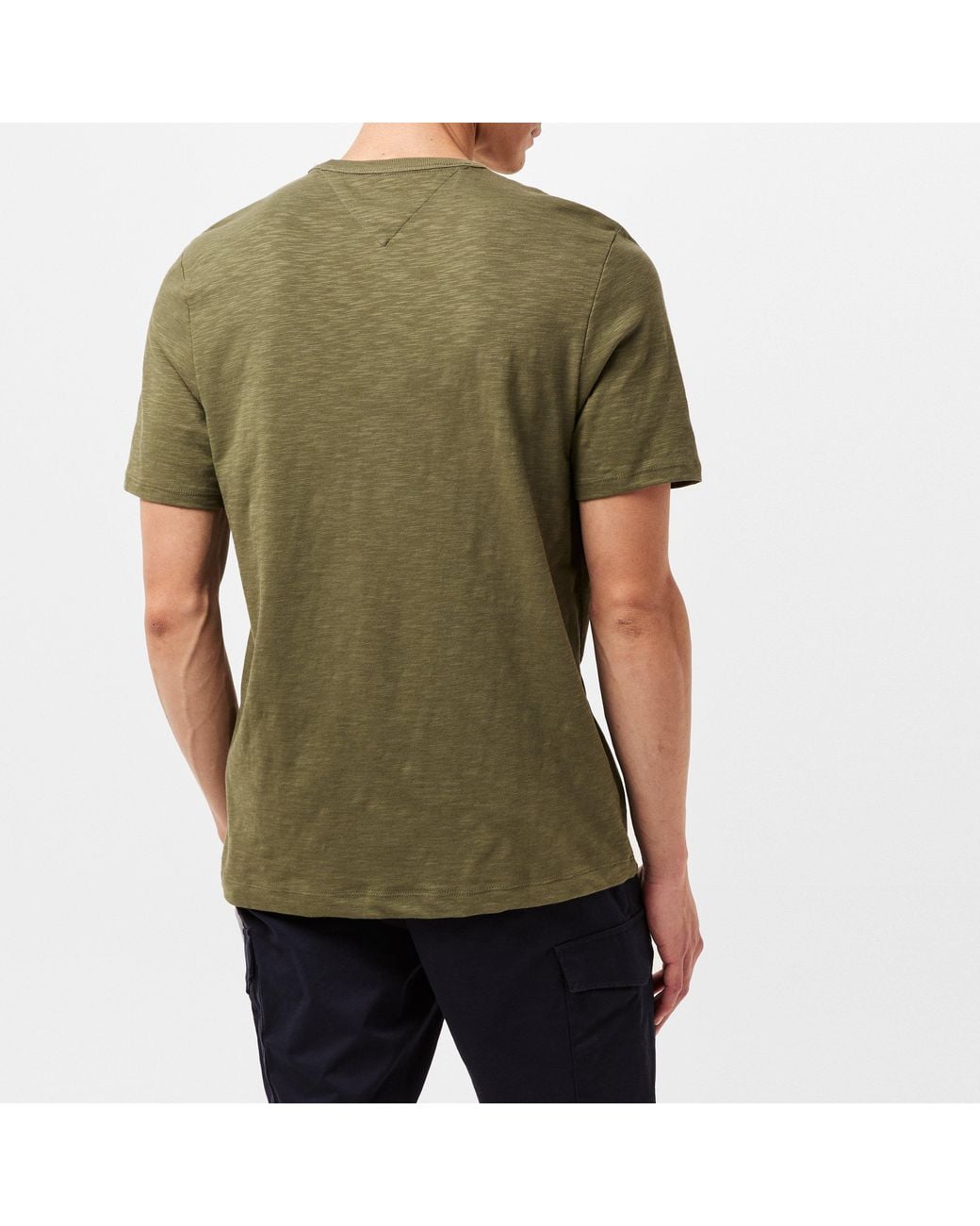 Tommy Hilfiger Green Palm Palm Print Breathable T-Shirt for men