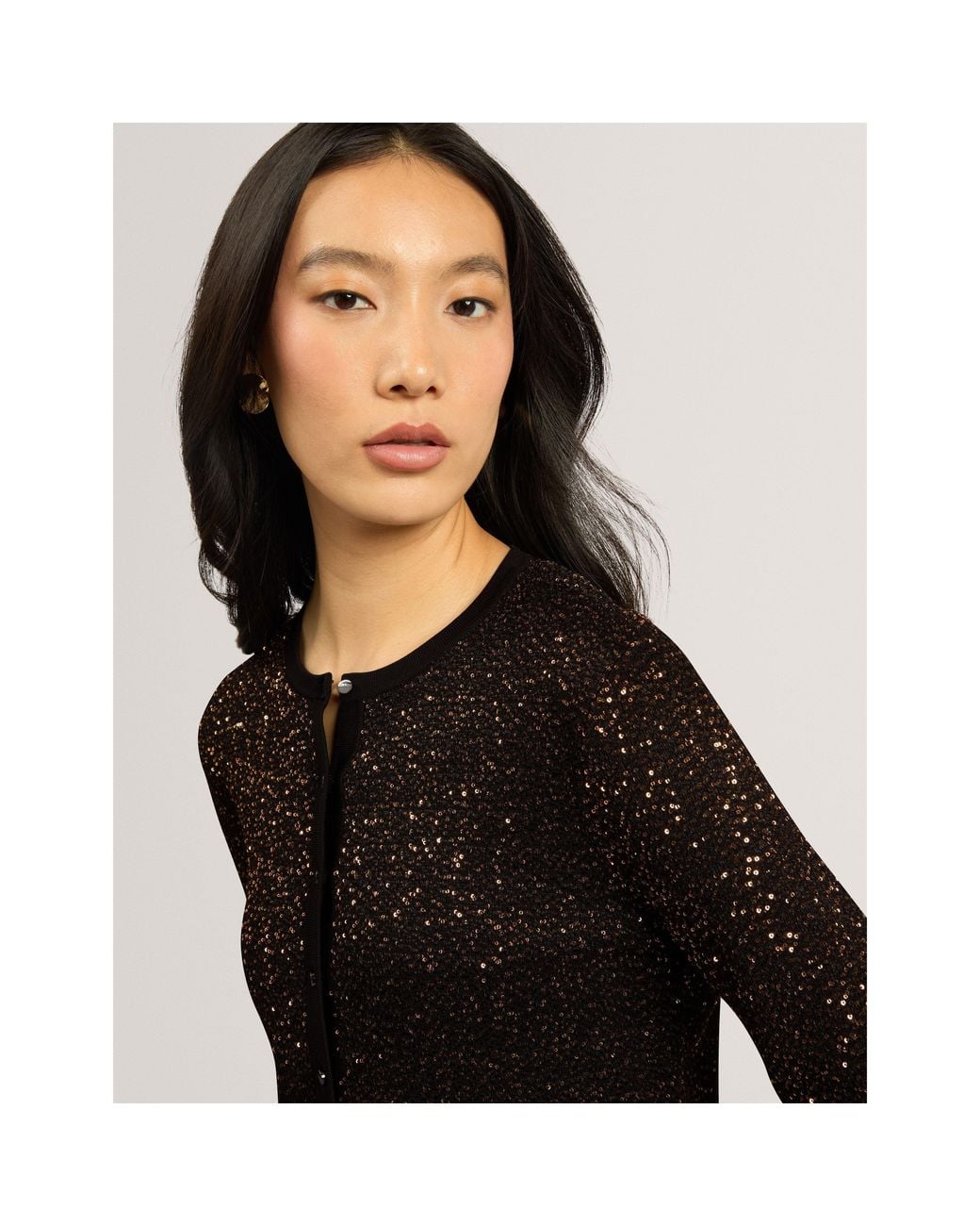 Ted Baker Black Ted Sequin Cardigan Ld64