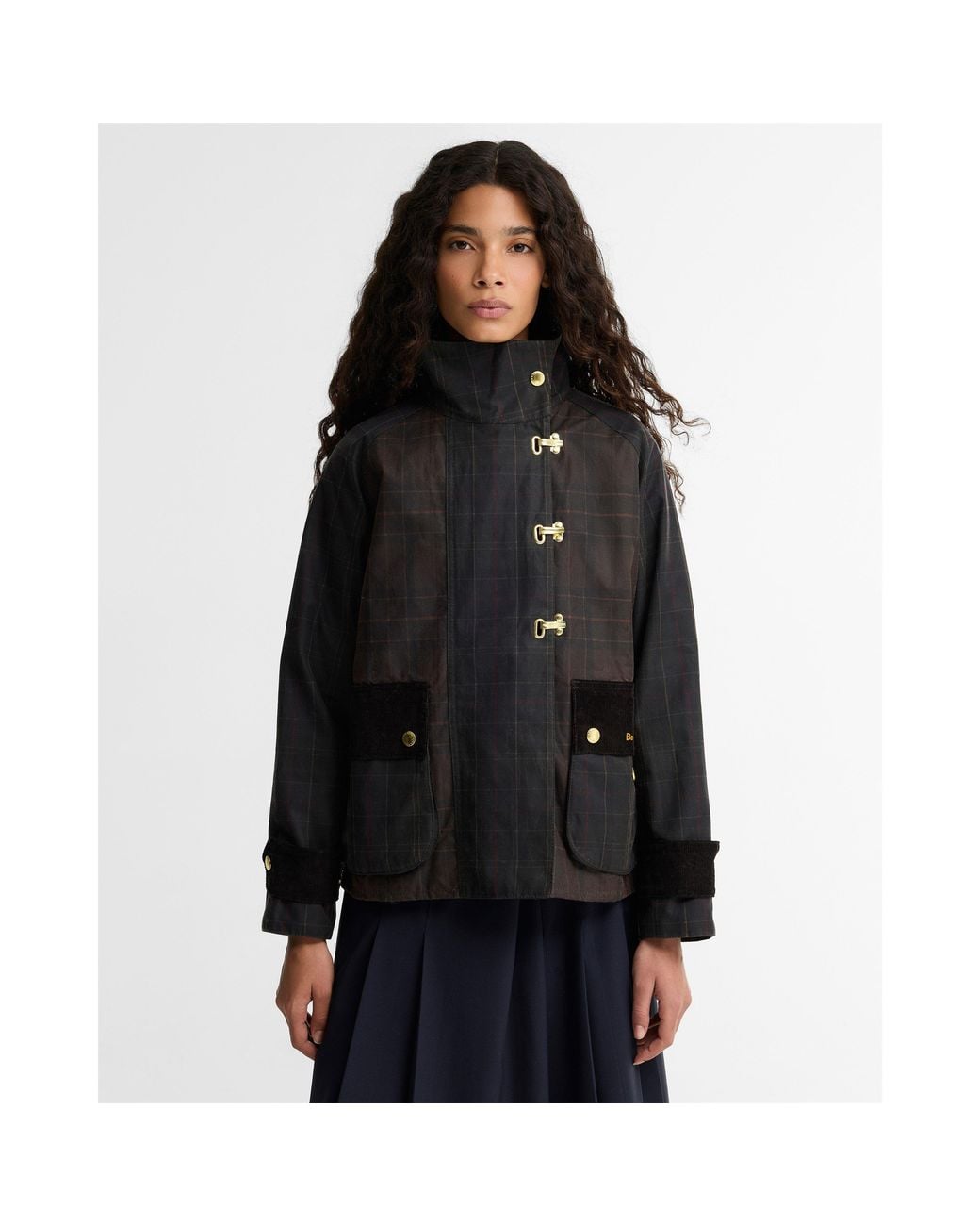 Barbour Black B.Li Hazelwood Check Ld64