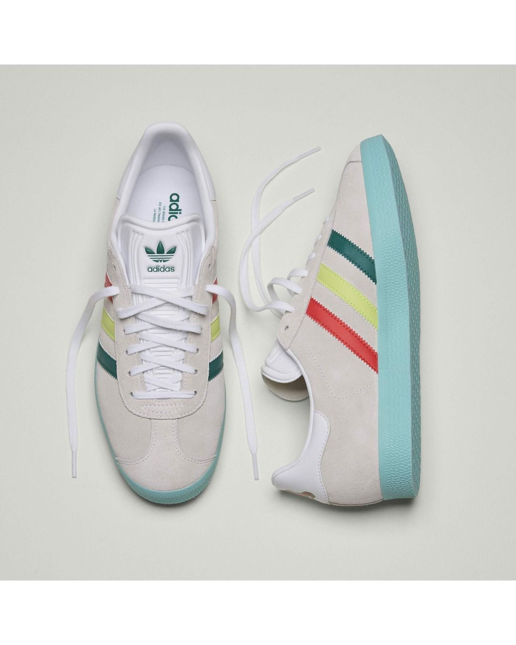 Adidas Green Gazelle Low Top Canvas Sneakers for men